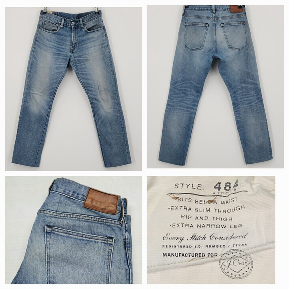 J Crew Collaboration Every Stitch Considered 484 Pair# 77388 31x32 Exclusive - Picture 1 of 13